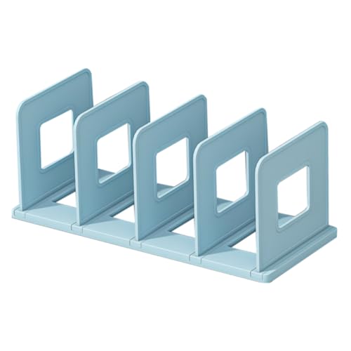 NUOBESTY 2 Stück Schreibtisch Buchständer Kunststoff Organizer Platzsparender Stabiler Bücher Zeitschriftenhalter für Büro Studium und Zuhause von NUOBESTY