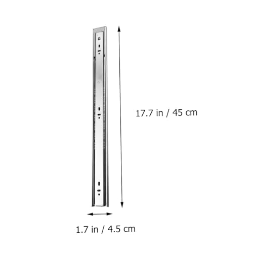 NUOBESTY 2 Stück Selbsthemmende Geräuscharme Schubladenauszüge mit Doppel feder Kugelgelagert Teleskopschienen für Schrank Schreibtisch Robuste Stahlkonstruktion Einfache Montage NUOBESTY 2 Stück Selbsthemmende Geräuscharme Schubladenauszüge mit Doppel feder Kugelgelagert Teleskopschienen für Schrank Schreibtisch Robuste Stahlkonstruktion Einfache Montage von NUOBESTY