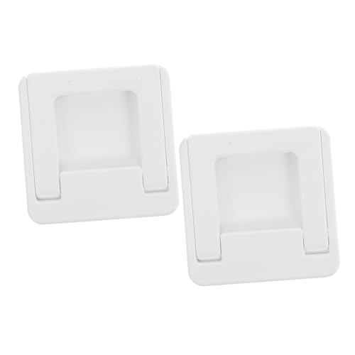 NUOBESTY 2 Stück Selbstklebende Faltbare Schrankgriff griffe aus Robustem Kunststoff Stoßfest und Kratzfest für Küchenschränke Glas Marmortüren Einfache Montage ohne Bohren von NUOBESTY