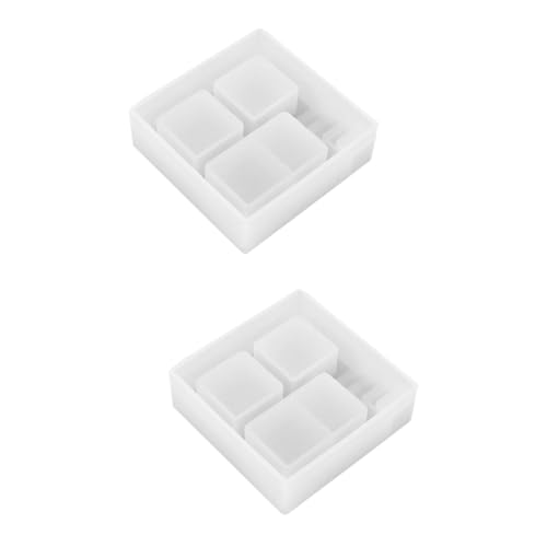 NUOBESTY 2 Stück Silikon Pflanzgefäßform für DIY Sukkulenten Blumentopf Gießform mit Glatter Oberfläche Langlebig und Einfach zu Entformen für Bastler und Profis von NUOBESTY