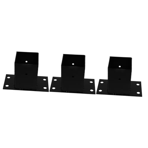 NUOBESTY 2 Stück Stabile Postenbasis für Terrassengeländer Robuste Metallstütze für Briefkasten und Schwerlaststütze für Garten und Wohnbereich Hochwertige und Langlebige Konstruktion von NUOBESTY