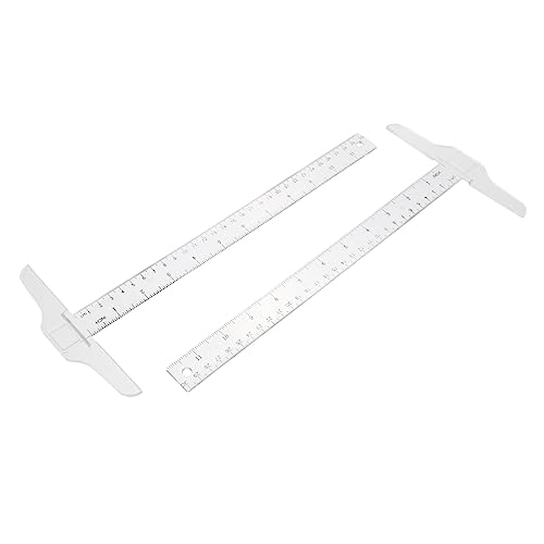 NUOBESTY 2 Stück T-förmiges Lineal Student Regel Herrscher Grad Standard werkzeug Herrscher im Klassenzimmer t Typ Lineal t Lineal zum Basteln Messlineal Plastik Weiß NUOBESTY 2 Stück T-förmiges Lineal Student Regel Herrscher Grad Standard werkzeug Herrscher im Klassenzimmer t Typ Lineal t Lineal zum Basteln Messlineal Plastik Weiß von NUOBESTY