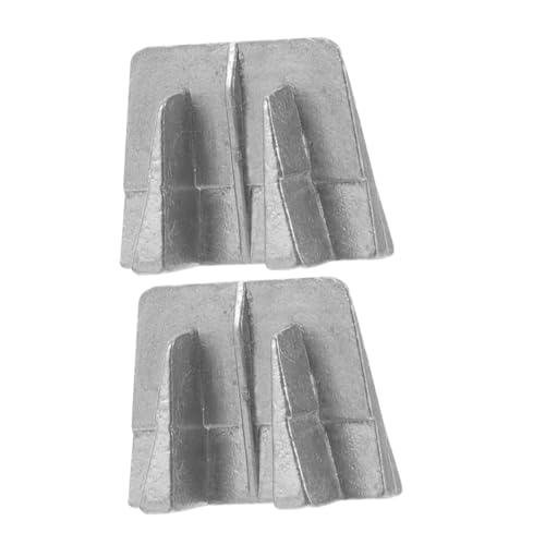 NUOBESTY 2 Stück Teiliges Aluminium Keil für Möbelverstärkung Werkzeuggriff Zubehör für Stabiles Fixieren Geräuschreduzierend Vielseitig Einsetzbar bei Tischen Stühlen Schränken und von NUOBESTY
