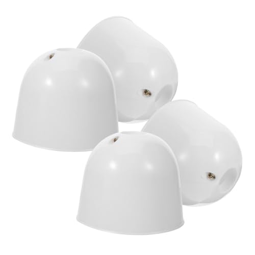 NUOBESTY 2 Stück Teiliges Deckenventilator Canopy Staubschutzdeckel aus Kunststoff Kompatibel mit Verschiedenen Marken Einfache Montage Geeignet für Flure Restaurants Wohnzimmer und Cafés von NUOBESTY