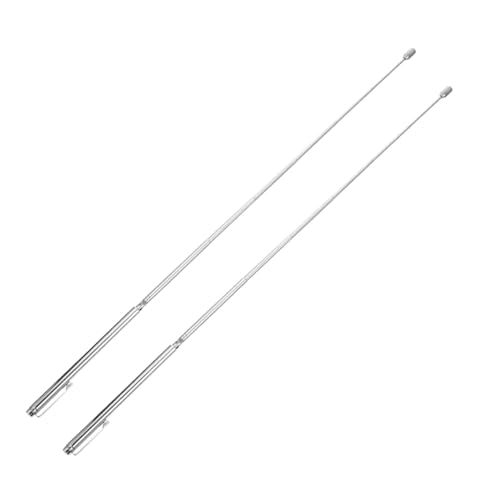 NUOBESTY 2 Stück Teiliges Dowsing Rods aus Edelstahl Leichte Flexible für Outdoor-divination Ergonomisch Gestaltete Suchstäbe Einfach zu Greifen und Tragbar für Camping und Wandern von NUOBESTY