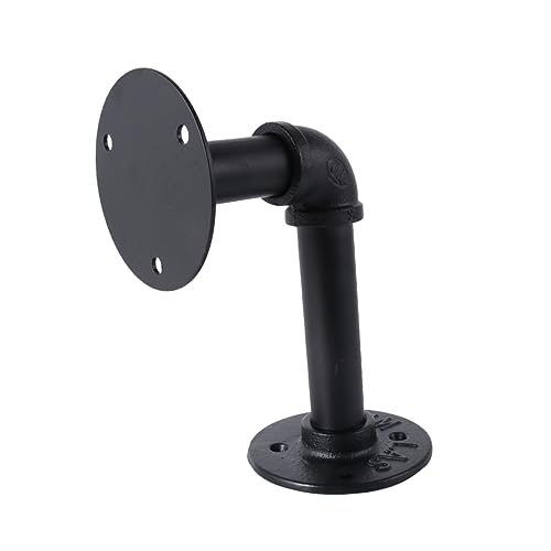 NUOBESTY 2 Stück Teiliges Eisenrohr Regalhalter Dickes Industrielles Wandregal Schwebende Holzbrett Halterung Robust und Retro für Bücher Flaschen Garten und NUOBESTY 2 Stück Teiliges Eisenrohr Regalhalter Dickes Industrielles Wandregal Schwebende Holzbrett Halterung Robust und Retro für Bücher Flaschen Garten und von NUOBESTY