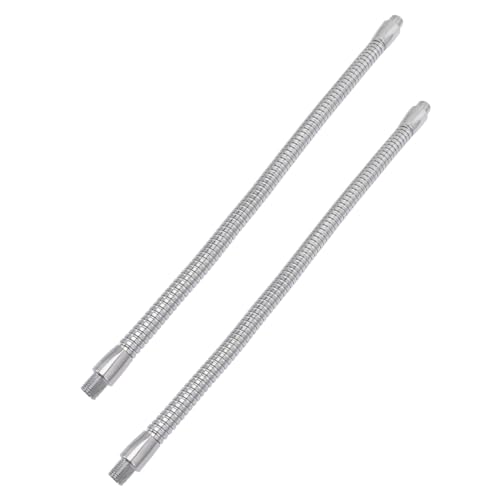 NUOBESTY 2 Stück Teiliges Flexibles Schwanenhalsrohr mit Außengewinde Biegsamer LED Lampenzubehör Schlauch für DIY Tischleuchte Langlebig und Einfach Verstellbar von NUOBESTY