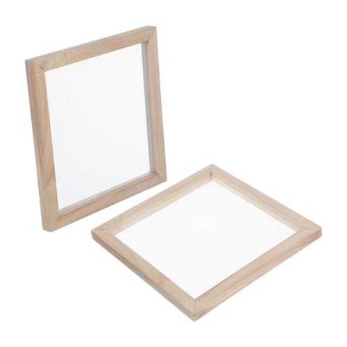 NUOBESTY 2 Stück Teiliges Holz-papierschöpfrahmen- Leichter DIY Bastelrahmen aus Natürlichem Holz Pädagogisches Handwerkzeug für Fördert Kreativität und Manuelle Fähigkeiten Tragbar für NUOBESTY 2 Stück Teiliges Holz-papierschöpfrahmen- Leichter DIY Bastelrahmen aus Natürlichem Holz Pädagogisches Handwerkzeug für Fördert Kreativität und Manuelle Fähigkeiten Tragbar für von NUOBESTY