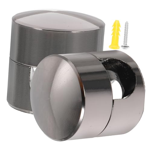 NUOBESTY 2 Stück Teiliges Kabelhalter Aluminium Drahtklemme Swag Haken in Perlschwarz Langlebig und Sicher für DIY Pendelleuchten und Deckenhaken Einfache Montage für Innenbereich von NUOBESTY