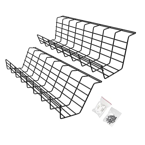 NUOBESTY 2 Stück Teiliges Kabelmanagement Regal aus Metall für Schreibtisch Kompakter Organizer für Kabel und Steckdosen zur Aufbewahrung und Verstecken von Kabeln Tisch NUOBESTY 2 Stück Teiliges Kabelmanagement Regal aus Metall für Schreibtisch Kompakter Organizer für Kabel und Steckdosen zur Aufbewahrung und Verstecken von Kabeln Tisch von NUOBESTY