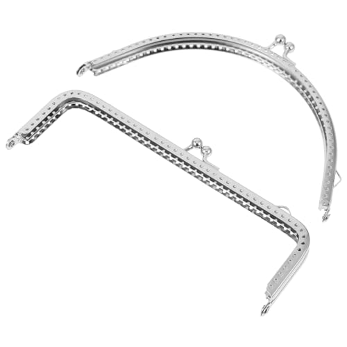 NUOBESTY 2 Stück Teiliges Metall Silber Halbrund Quadratisch DIY Handtaschen Zubehör Robuste Taschenrahmen Griffe für Geldbörsen Reparatur und Kreative Handarbeit NUOBESTY 2 Stück Teiliges Metall Silber Halbrund Quadratisch DIY Handtaschen Zubehör Robuste Taschenrahmen Griffe für Geldbörsen Reparatur und Kreative Handarbeit von NUOBESTY