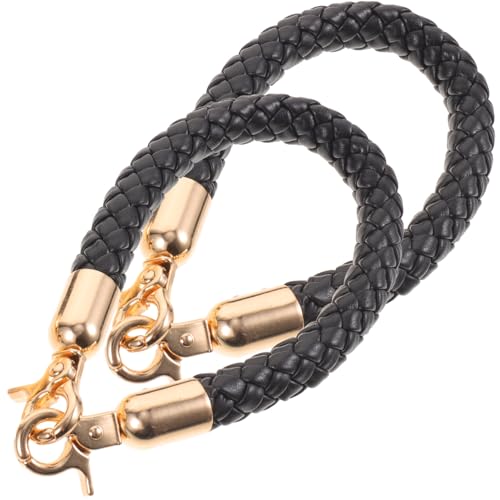 NUOBESTY 2 Stück Teiliges PU Geflochtene DIY Handtaschengriffe Schwarz Ersatz Henkel für Handtaschen Schultertaschen Koffer Zubehör NUOBESTY 2 Stück Teiliges PU Geflochtene DIY Handtaschengriffe Schwarz Ersatz Henkel für Handtaschen Schultertaschen Koffer Zubehör von NUOBESTY