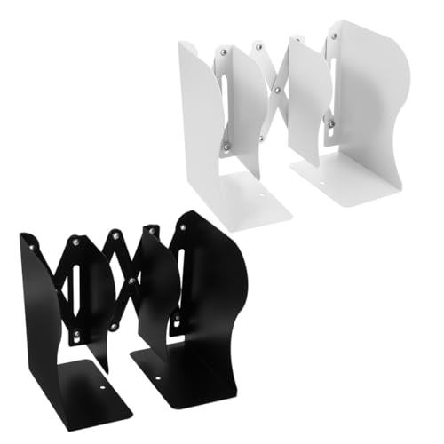 NUOBESTY 2 Stück Verstellbare Buchstützen Metall Robuster Schreibtisch Buchhalter mit Ausziehbarem Design Platzsparender Organizer für Bücher und Dokumente Erweiterbares Regal für Büro NUOBESTY 2 Stück Verstellbare Buchstützen Metall Robuster Schreibtisch Buchhalter mit Ausziehbarem Design Platzsparender Organizer für Bücher und Dokumente Erweiterbares Regal für Büro von NUOBESTY