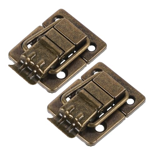 NUOBESTY 2 Stück Vintage Kipphebel Verschlüsse für Schmuckkästchen Dekorative Metall Riegel mit Einfachem Anbau Vielseitig Einsetzbar für Geschenkboxen und Schminkkoffer Antike NUOBESTY 2 Stück Vintage Kipphebel Verschlüsse für Schmuckkästchen Dekorative Metall Riegel mit Einfachem Anbau Vielseitig Einsetzbar für Geschenkboxen und Schminkkoffer Antike von NUOBESTY