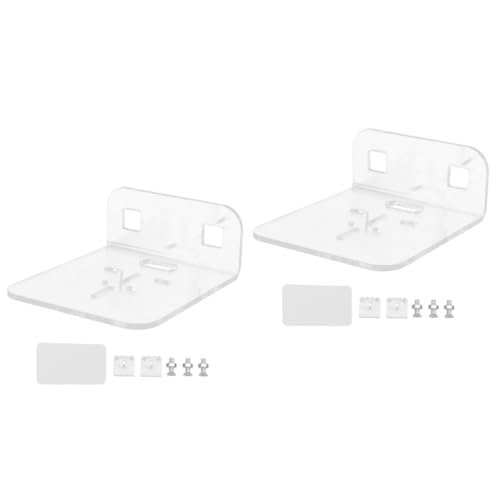 NUOBESTY 2 Stück Wandhalterung für Babyphone Transparentes Bohrfreies Regalsystem aus Stabiler Monitor für Verschiedene Räume Einfache Installation Vielseitige Nutzung von NUOBESTY
