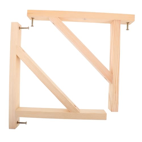 NUOBESTY 2 Stück Wandregalträger Triangular Shelf Bracket für Platzsparende Wandmontage Robust und Vielseitig Einsetzbar für Küche Bad Bücherregale und von NUOBESTY