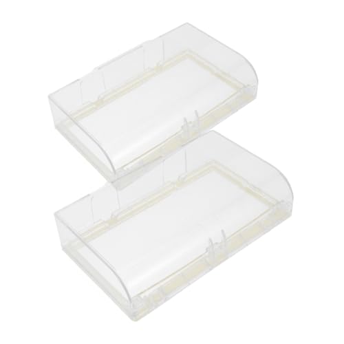NUOBESTY 2 Stück Wasserdichte Aufputz Anschlussdose Steckdosenabdeckung Transparent Wetterfeste Außensteckdose Schutzbox für Türklingel und Elektrostecker Selbstklebend Einfache Montage von NUOBESTY