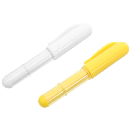 NUOBESTY 2 Stücke Stoffmarkierungsstift Kreidemarker zum Quilten Stickmarker Kreidestift nähen Schneiderkreide Stoffmarker nähen abwischbarer Stoffmarker Textilmarker Stoffstift Pulver von NUOBESTY