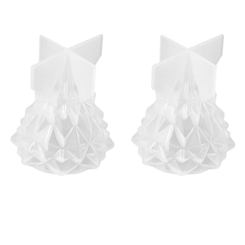 NUOBESTY 2 stücke 3d Silikon Weihnachten Baum Form Mini Urlaub Baum Form Harz Kunst Diy Ornamente Dekorative Silikon Für Festival Party von NUOBESTY