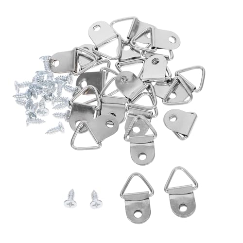 NUOBESTY 20 Sätze Teiliges Bilderrahmen Aufhänge Kit mit Dreiecks D Ringen Hardware für Wandkunst Kreuzstich und Wohnraumdekoration NUOBESTY 20 Sätze Teiliges Bilderrahmen Aufhänge Kit mit Dreiecks D Ringen Hardware für Wandkunst Kreuzstich und Wohnraumdekoration von NUOBESTY