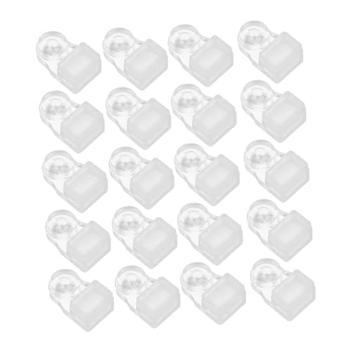 NUOBESTY 20 Satz Spiegelhalter Clips Klare Kunststoff Glasbefestigungsklammern mit Schrauben Bohruhrfrei Für Schrank Spiegel Glasbefestigung Wand Türmontage Transparenter Minimalistischer NUOBESTY 20 Satz Spiegelhalter Clips Klare Kunststoff Glasbefestigungsklammern mit Schrauben Bohruhrfrei Für Schrank Spiegel Glasbefestigung Wand Türmontage Transparenter Minimalistischer von NUOBESTY