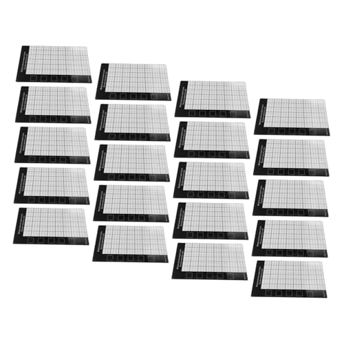 NUOBESTY 20 Stück Magnetschraubenkissen Magnetische Organizerplatte Schraubenfängermatte Magnetplatte für Schrauben Magnetmatte Schraubensortiermatte Magnetpolster für Schrauben Plastik von NUOBESTY