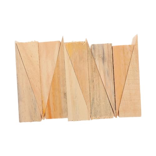 NUOBESTY 20 Stück Rutschfeste Holz Türstopper Dreieckige Türkeile für Stabile Anwendung Fliesen Teppich und Böden Robuste und Langlebige Türkeile von NUOBESTY