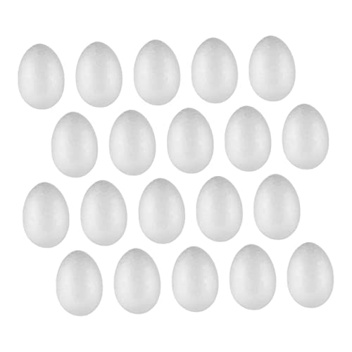 NUOBESTY 20 Stück Schaum Eier für Ostern DIY Bastelset Unbemalte Dekorations Eier für Kreative Projekte für Vielseitige Osterdekoration NUOBESTY 20 Stück Schaum Eier für Ostern DIY Bastelset Unbemalte Dekorations Eier für Kreative Projekte für Vielseitige Osterdekoration von NUOBESTY