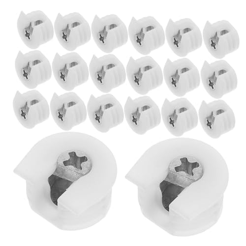 NUOBESTY 20 Stück Teiliges Möbelverbinder set mit Verstecktem Flachverbinder Langlebige Flachverbinder für Regalteiler und Schränke Einfache Montage Unauffällige Verbindungselemente für von NUOBESTY