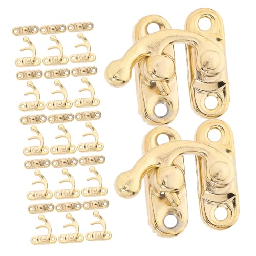 NUOBESTY 20 Stück Teiliges Retro Eisengriff scharnier Antike Vintage möbelschlösser Einfache Montage Robustes Dekorative Riegel für DIY Holzschränke Schmuckkästen und Möbelbeschläge NUOBESTY 20 Stück Teiliges Retro Eisengriff scharnier Antike Vintage möbelschlösser Einfache Montage Robustes Dekorative Riegel für DIY Holzschränke Schmuckkästen und Möbelbeschläge von NUOBESTY