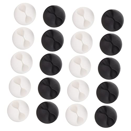 NUOBESTY 20 Stück Teiliges USB Kabelhalter aus Flexiblem Tpr Vielseitiger Kabelorganizer für Schreibtisch Büro und Geräte Geeignet für USB und Kabel Praktische Kabelführung Schwarz und Weiß NUOBESTY 20 Stück Teiliges USB Kabelhalter aus Flexiblem Tpr Vielseitiger Kabelorganizer für Schreibtisch Büro und Geräte Geeignet für USB und Kabel Praktische Kabelführung Schwarz und Weiß von NUOBESTY