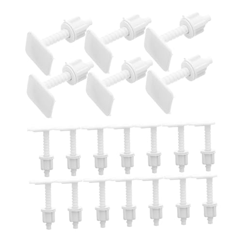 NUOBESTY 20 Stück Toilettensitzschrauben Toilettensitz Befestigungsschrauben Toilettendeckelschrauben Toilettensitzbolzen Toilettendeckel Befestigungsschrauben Toilettenschrauben von NUOBESTY
