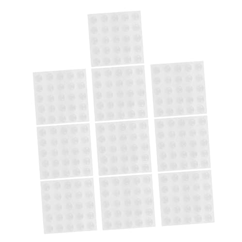 NUOBESTY 200 Stück Klarer Silikon Türstopper Selbstklebende Transparente Schalldämpfende Pads für Geräuschloses Schließen und Schutz von Türen Möbeln und Kühlschranktüren von NUOBESTY
