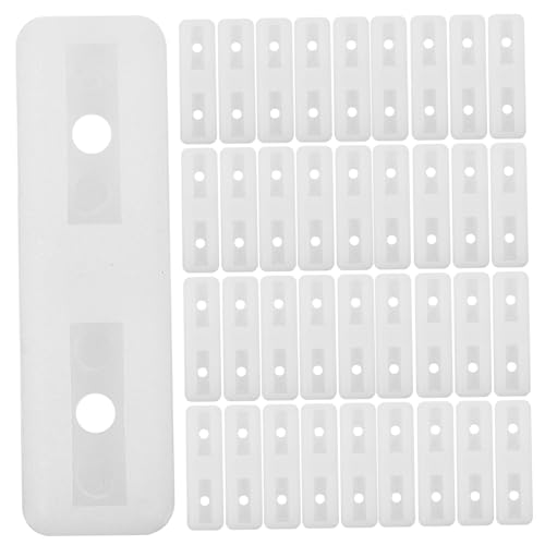 NUOBESTY 200 Stück Möbel Rutsch Schutzpads Rechteckig Stuhl und Tischbeinauflagen Weiß Möbelgleiter für Sofa Schreibtisch Bank Kratzfest und Bodenschonend von NUOBESTY