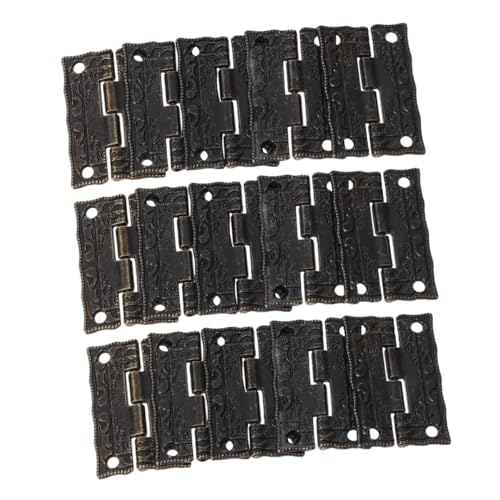 NUOBESTY 24 Stück Teiliges Mini Scharniere im Retro-stil Dekorative Antike Möbelbeschläge für Schmuckkästen Holzkisten Möbel und Bastelprojekte Vintage Hardware für Kleine Holzboxen NUOBESTY 24 Stück Teiliges Mini Scharniere im Retro-stil Dekorative Antike Möbelbeschläge für Schmuckkästen Holzkisten Möbel und Bastelprojekte Vintage Hardware für Kleine Holzboxen von NUOBESTY