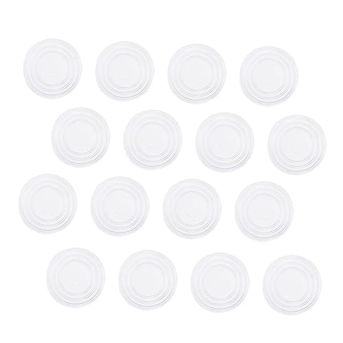 NUOBESTY 250 Stück Glastischmatten Tischunterlagen Essunterlagen Stoßstangen Glastischplatten Stoßstangen Teetisch Glas Fixmatte Gummi Teetischplatten Schreibtisch Glasplatten von NUOBESTY