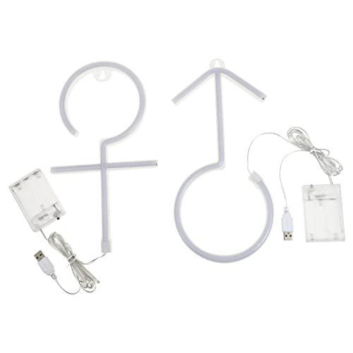 NUOBESTY 2stücke Led Neon Schild Wandmontierte Nachtlampe Und Dekoratives Neonlicht Für Partys Bars Und Restaurants Usb-betriebenes Nachtlicht Ohne Batterie von NUOBESTY