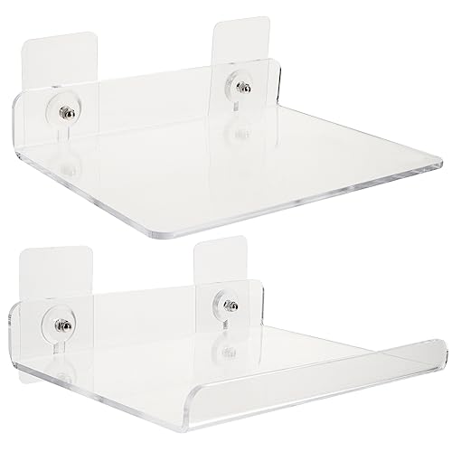 NUOBESTY 2Stücke Wandhalterung Wandregal Für Badezimmer Bohrfreies Design Multifunktionales Ablagesystem Und Form Transparentes Rack NUOBESTY 2Stücke Wandhalterung Wandregal Für Badezimmer Bohrfreies Design Multifunktionales Ablagesystem Und Form Transparentes Rack von NUOBESTY