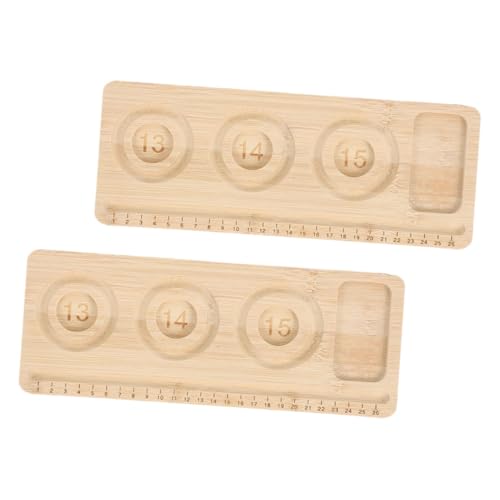 NUOBESTY 2stücke Holzperlentablett Zum Perlensticken Und Schmuckherstellung Mit Sortierbrett Und Perlenorganizer Für DIY Armbänder Und Fußketten von NUOBESTY