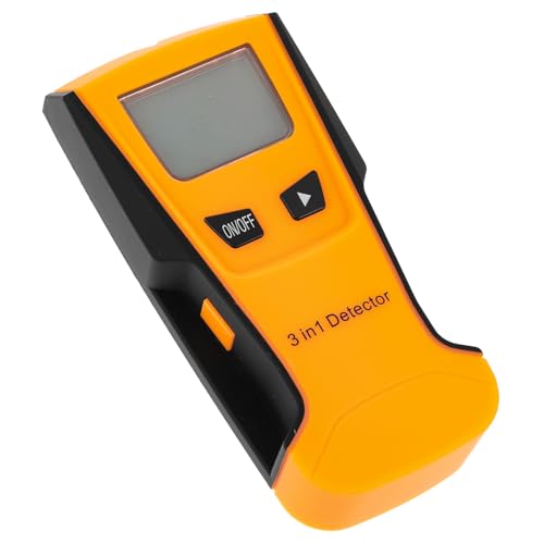 NUOBESTY 3 1 Wandmelder Scanner-Detektor Wandbolzendetektor 3 in 1 Detektor Wandscanner Wand Metalldetektor Metallsensor Wand Metallfinder Orange von NUOBESTY