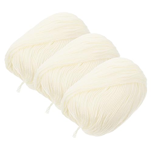 NUOBESTY 3 Rollen Milchbaumwoll Häkelgarn Praktische Strickgarne für Vielseitige Diy Projekte Hautfreundlich und Einfach zu Verarbeiten für Kissenbezüge und Decken NUOBESTY 3 Rollen Milchbaumwoll Häkelgarn Praktische Strickgarne für Vielseitige Diy Projekte Hautfreundlich und Einfach zu Verarbeiten für Kissenbezüge und Decken von NUOBESTY