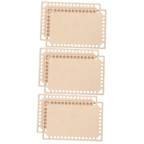 NUOBESTY 3 Sätze Holz Korb Boden DIY Zubehör Holz Häkeln Korb Basis Für Bastelarbeiten Naturholz Unterlage Für Taschen Und Körbe Für Kreative Projekte 2 Stücke * 3 von NUOBESTY