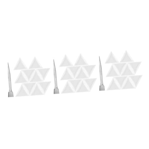 NUOBESTY 3 Sätze Perlensortiertablett Perlenpinzette Perlenschaufel Strass-tabletts Perlentrichter Für Tonperlen Perlentrichterschale Perlenplatten Für Die Schmuckherstellung Edelstahl von NUOBESTY