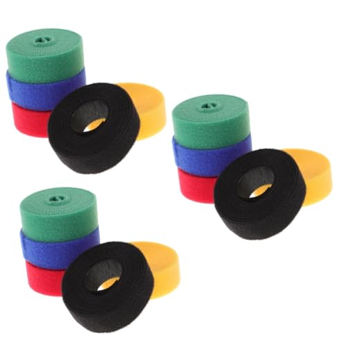 NUOBESTY 3 Sätze Schnuranker Klebeband Selbstklebend Kabelanker Für Kabel Streifen Weiß Kordner Organizer Schreibtisch Groß Kabelbinder Schwarz Weiches 5 Rollen * 3 von NUOBESTY
