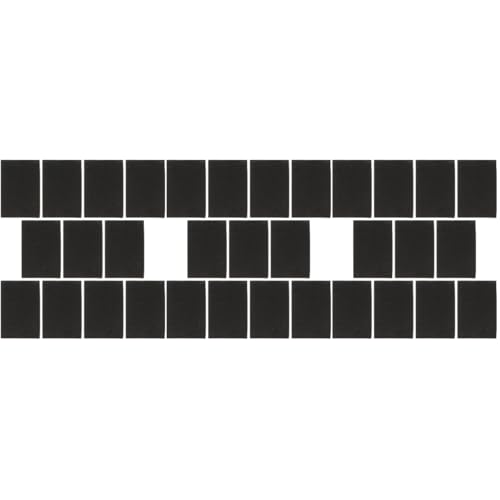 NUOBESTY 3 Sätze Tisch- Und Stuhlmatten Beinschützer Für Stühle Möbel Pad Beschützer Schutzfolien Fußmatte Anti-Kratz-Matte Selbstklebende Polsterunterlagen Für Möbel Eva Black 10 Stück * 3 von NUOBESTY