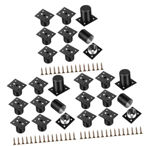 NUOBESTY 3 Sätze Verstellbare Möbelfüße Aluminiumlegierung DIY Möbelbeine Für Sofa Schrank Und Höhe Einfache Montage Stabil Und Bodenschonend 8 Stücke * 3 von NUOBESTY