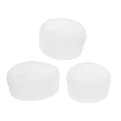 NUOBESTY 3 Stück Kreative Kerzenschimmel Silikonform Aus Gips Formen Aus Silikonharz Wachshandwerksformen Harzformen Kerzenhalter Silikonform Für Kerzenhalter Gipsform Kieselgel Weiß von NUOBESTY