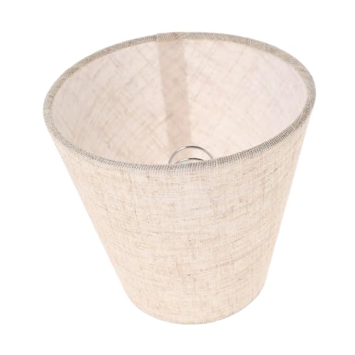 NUOBESTY 3 Stück Leinen Lampenschirme Atmungsaktive Stofflampenschirme als Ersatz für Tisch- Wand Schreibtischlampen Kompatibel Blendfrei für Wohn Schlafzimmer Dekor von NUOBESTY