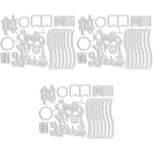 NUOBESTY 3 Stück Metall Schneideformen für Scrapbooking Präzise Stanzschablonen für DIY Karten Einladungen und Fotoalben für Kreative Bastelprojekte NUOBESTY 3 Stück Metall Schneideformen für Scrapbooking Präzise Stanzschablonen für DIY Karten Einladungen und Fotoalben für Kreative Bastelprojekte von NUOBESTY