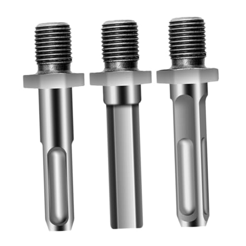 NUOBESTY 3 Stück Teiliges Bohrmaschinen Adapter aus Stahl Vielseitiger Holzspalter und Stecknuss Adapter für Bohrschrauber Einfache Montage Langlebig und Geeignet für Heimwerker von NUOBESTY